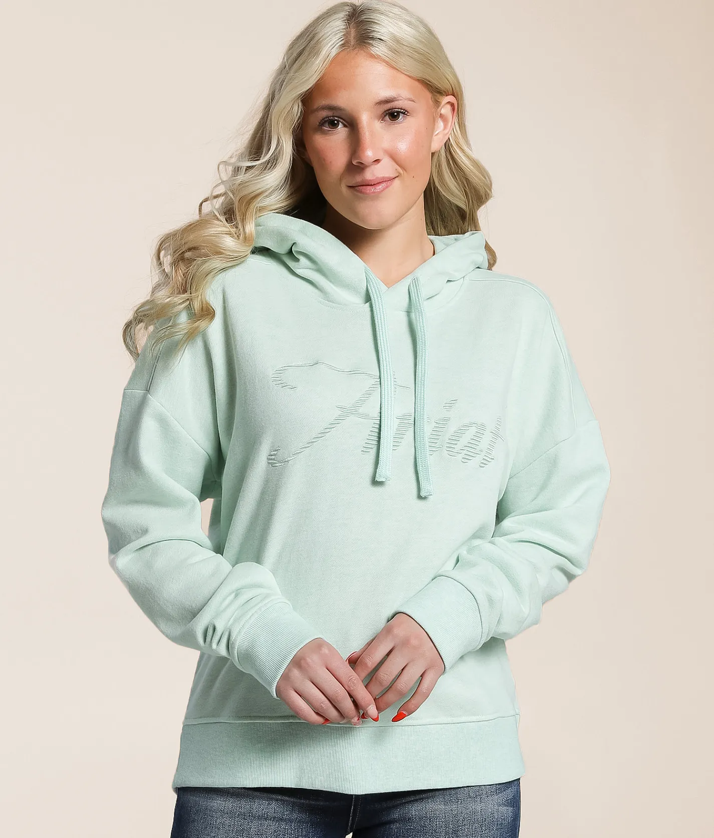 Ariat Just Hooded Sweatshirt Beach Glass Heather Outlet