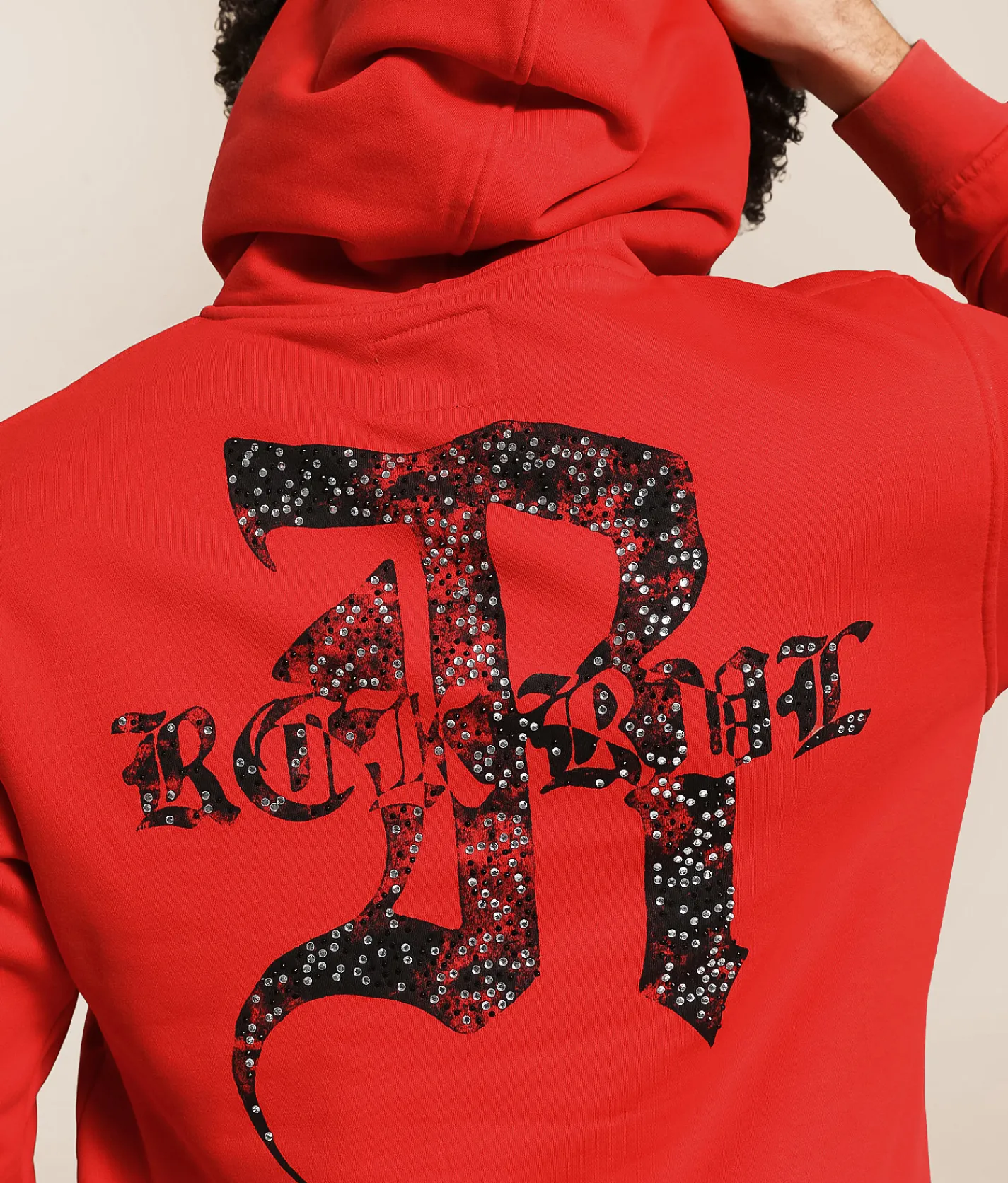 Rock Revival Justin Hooded Sweatshirt Red New