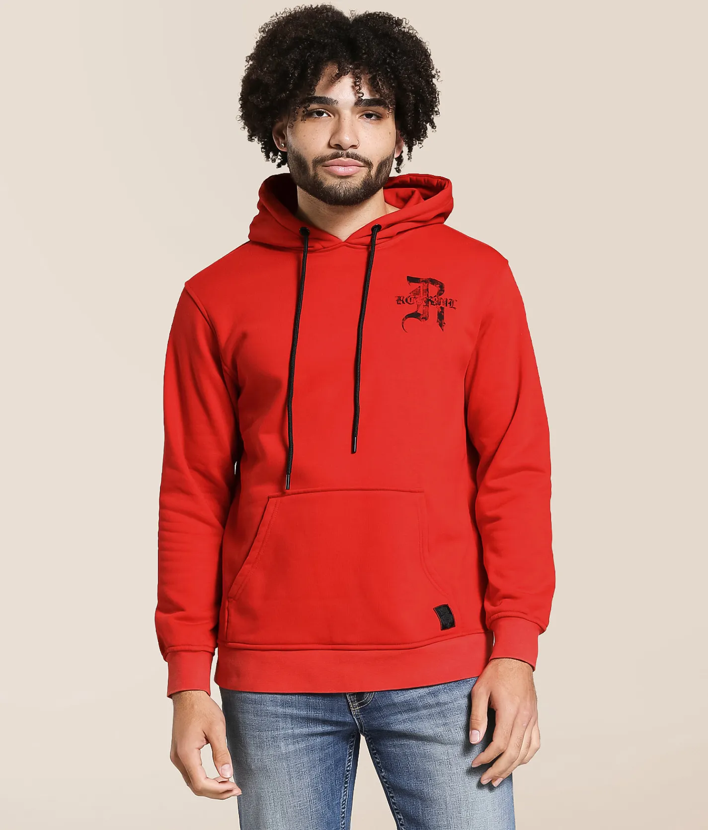 Rock Revival Justin Hooded Sweatshirt Red New