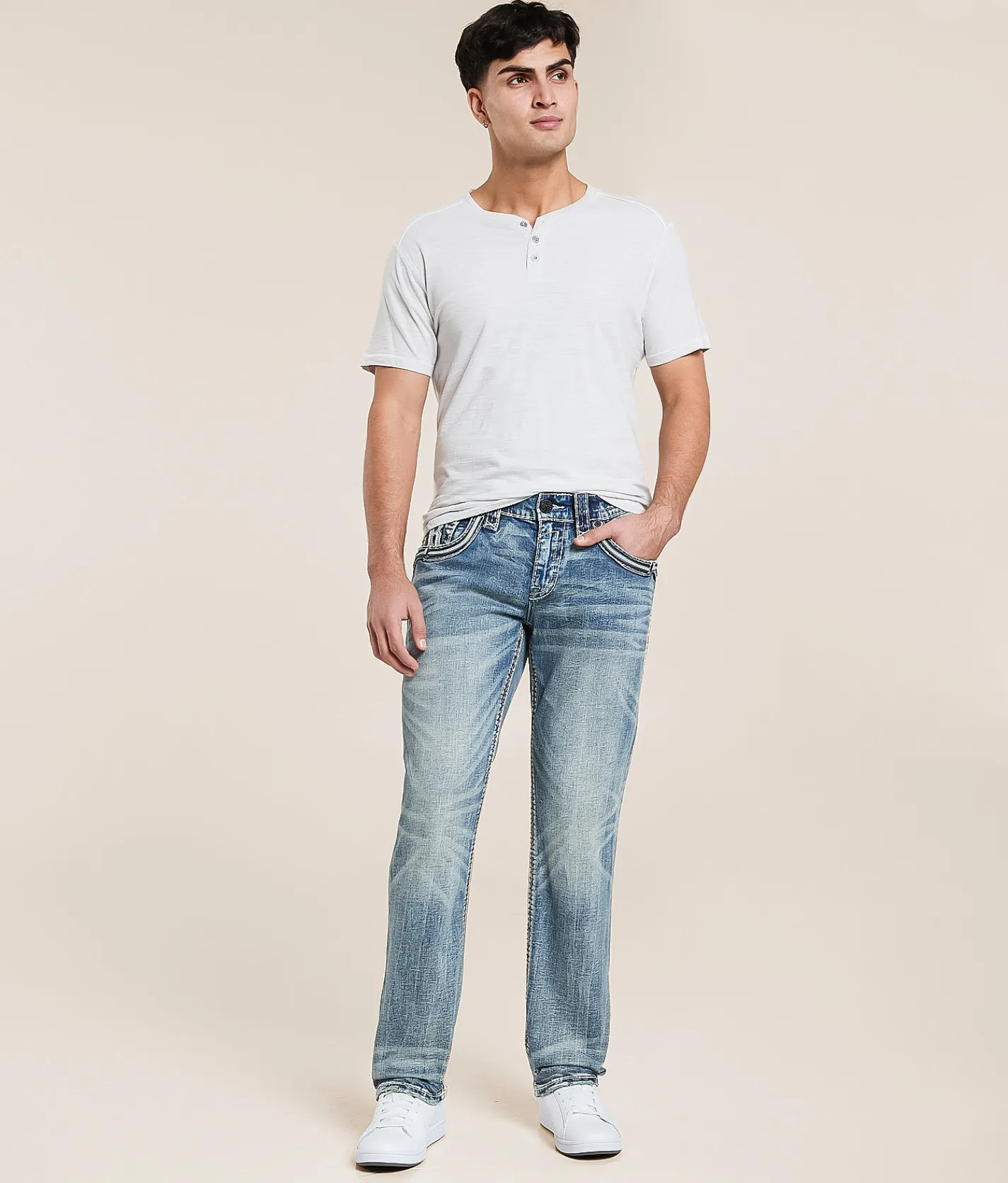 Rock Revival Kaelo Relaxed Taper Stretch Jean Kaelo EQ200 Sale