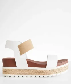 Shoes | Mia Kandice Wedge Sandal White