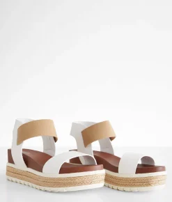 Shoes | Mia Kandice Wedge Sandal White