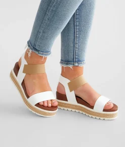 Shoes | Mia Kandice Wedge Sandal White