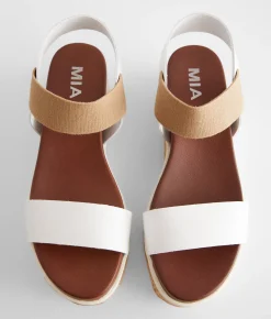 Shoes | Mia Kandice Wedge Sandal White