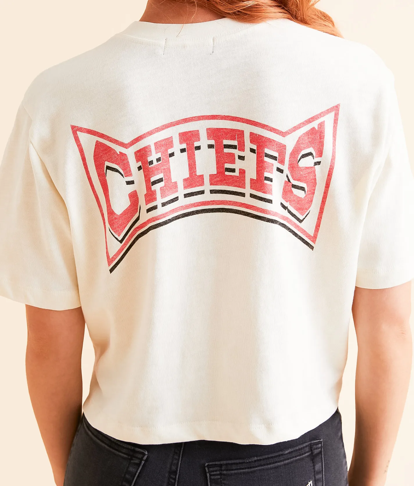Junkfood Kansas City Cropped T-Shirt Chiefs Discount