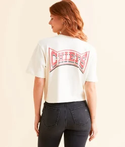 Junkfood Kansas City Cropped T-Shirt Chiefs Discount