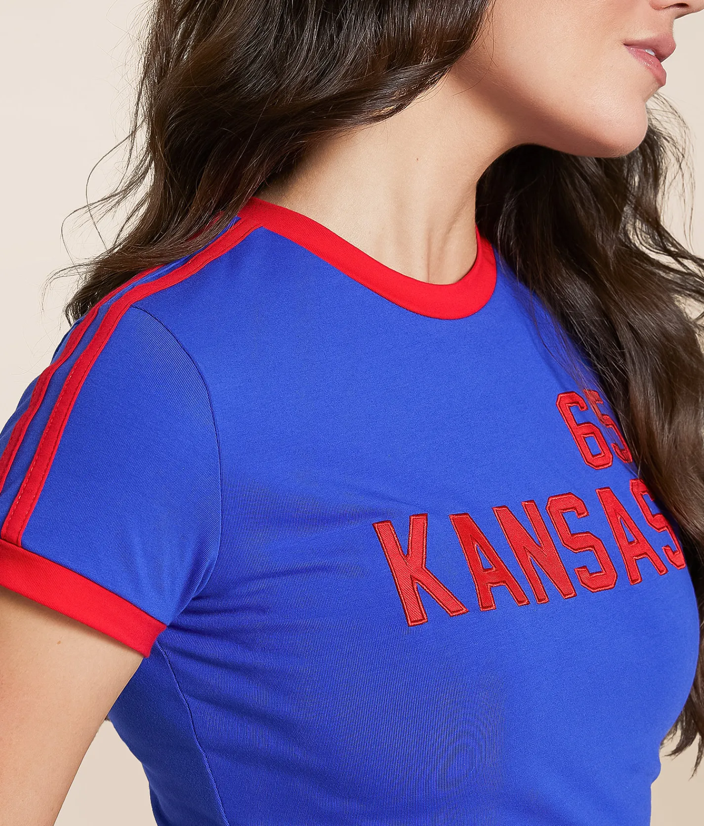 Tops | HYPE AND VICE Kansas Jayhawks Baby Cropped T-Shirt Royal