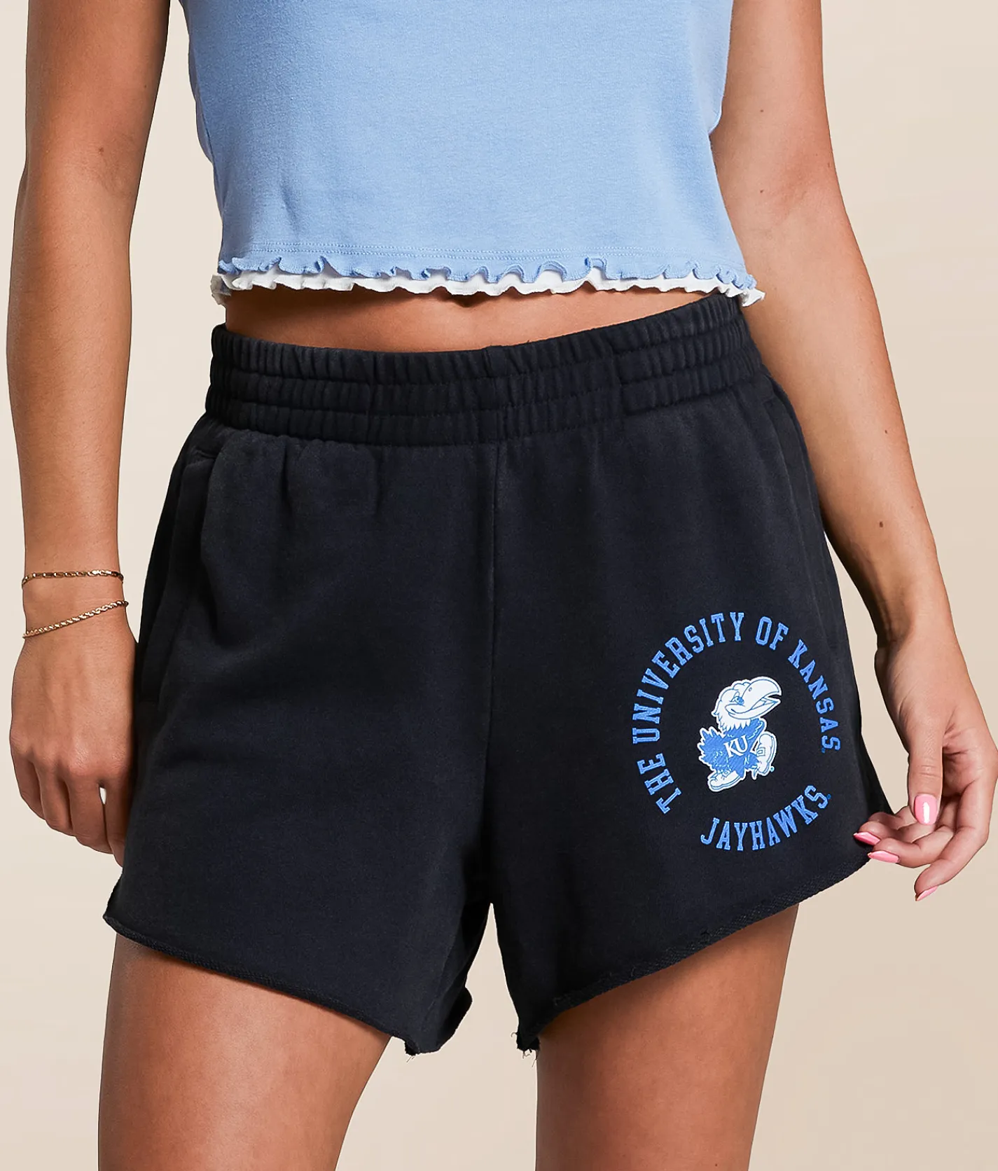 Gameday SOCIAL® Kansas Jayhawks Short Black New