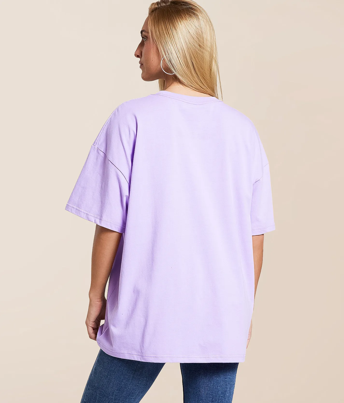 Tops | Gameday SOCIAL® Kansas State Oversized T-Shirt Lavender