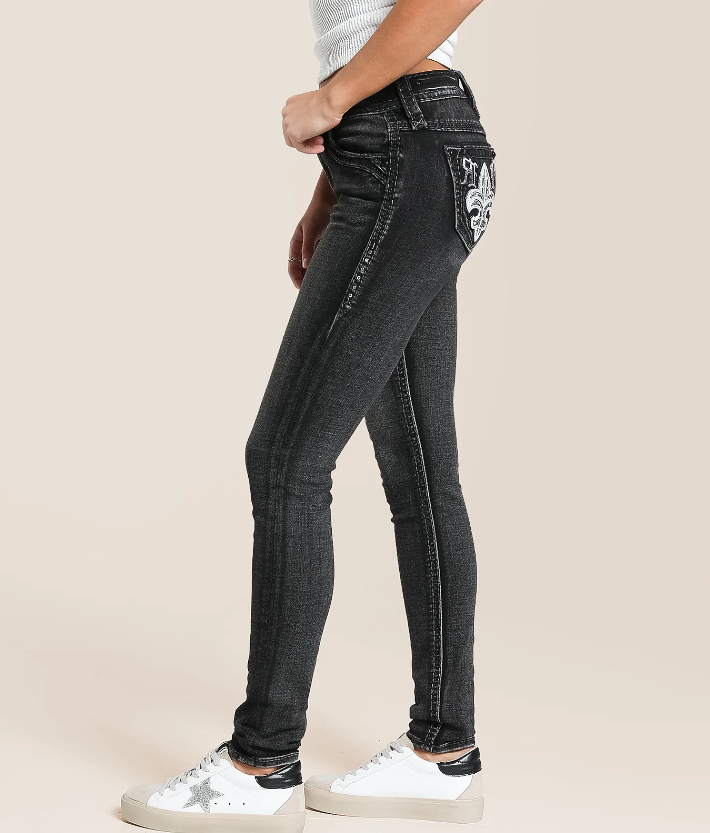 Rock Revival Kari Mid-Rise Skinny Stretch Jean Kari MS202 Online