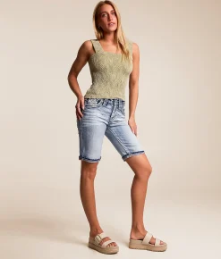 Rock Revival Kari Universal Bermuda Stretch Cuffed Short Kari NM206 Hot