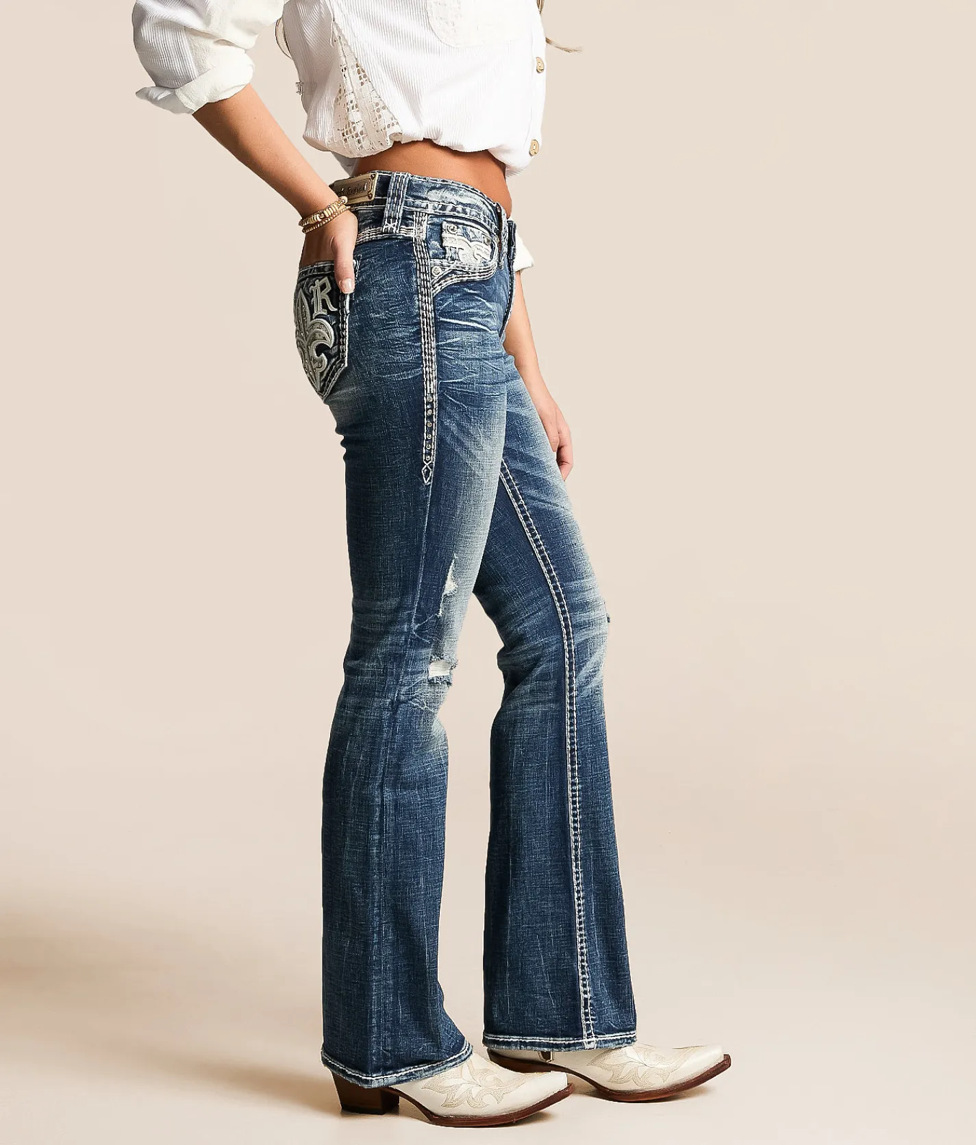 Bottoms | Rock Revival Kari Universal Boot Stretch Jean Kari NB205