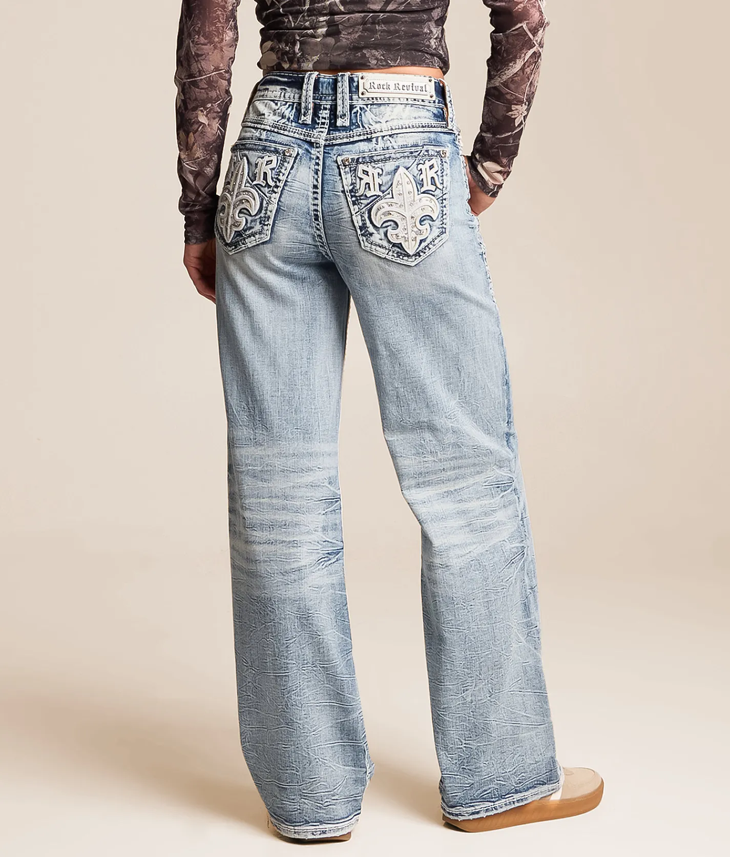 Jeans|Bottoms | Rock Revival Kari Wide Leg Stretch Jean Kari UW203