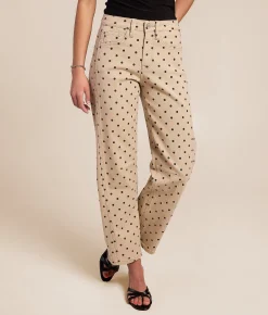 VERVET by Flying Monkey Kate Barrel Polka Dot Jean Black Dot Clearance