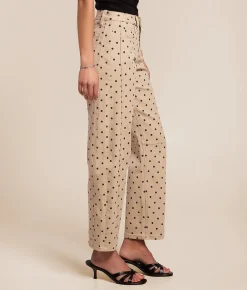 VERVET by Flying Monkey Kate Barrel Polka Dot Jean Black Dot Clearance