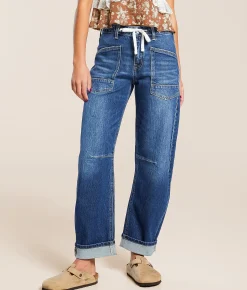 Bottoms | VERVET by Flying Monkey Kate Barrel Stretch Cuffed Jean Serene Summit