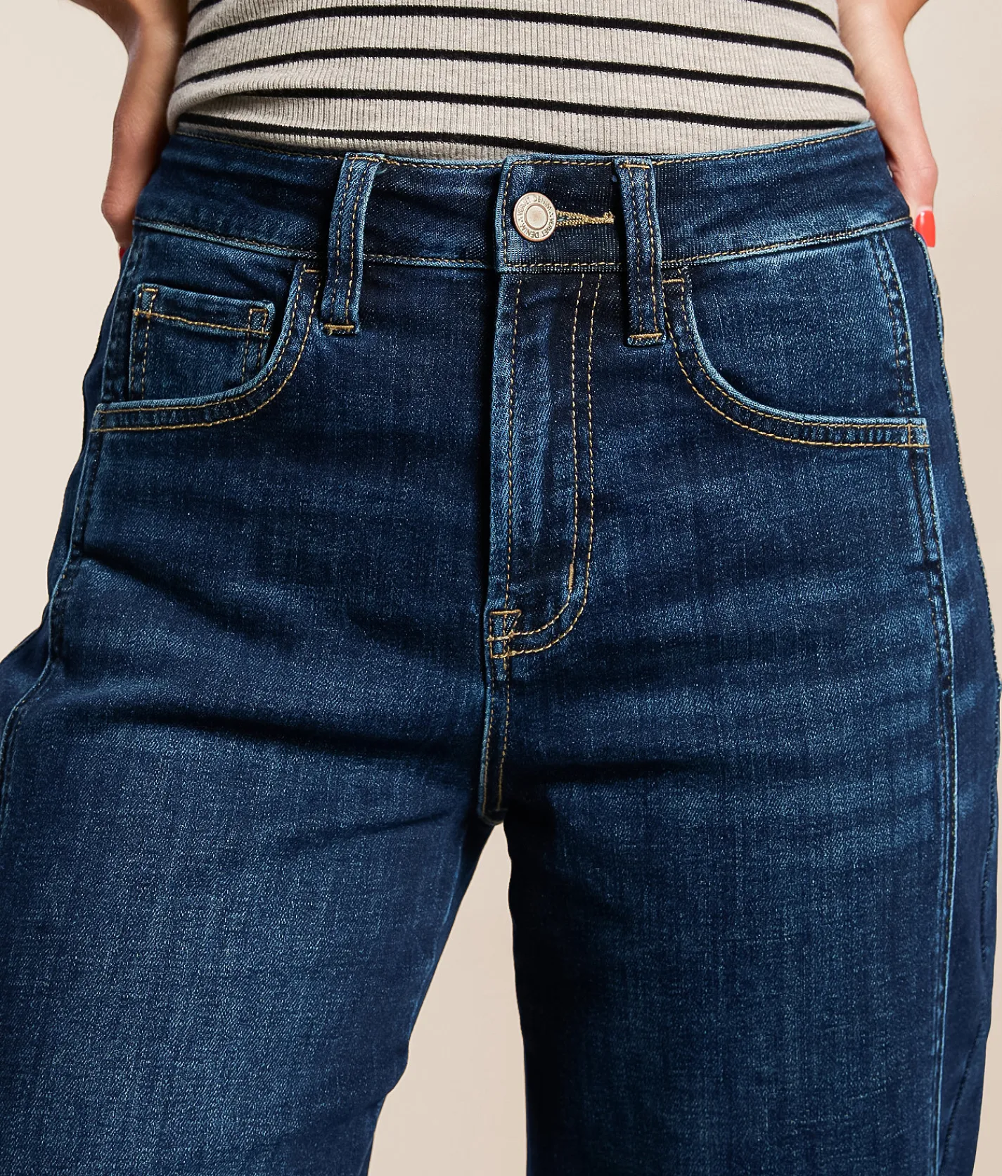 VERVET by Flying Monkey Kate High Rise Barrel Stretch Jean Luminosity Best