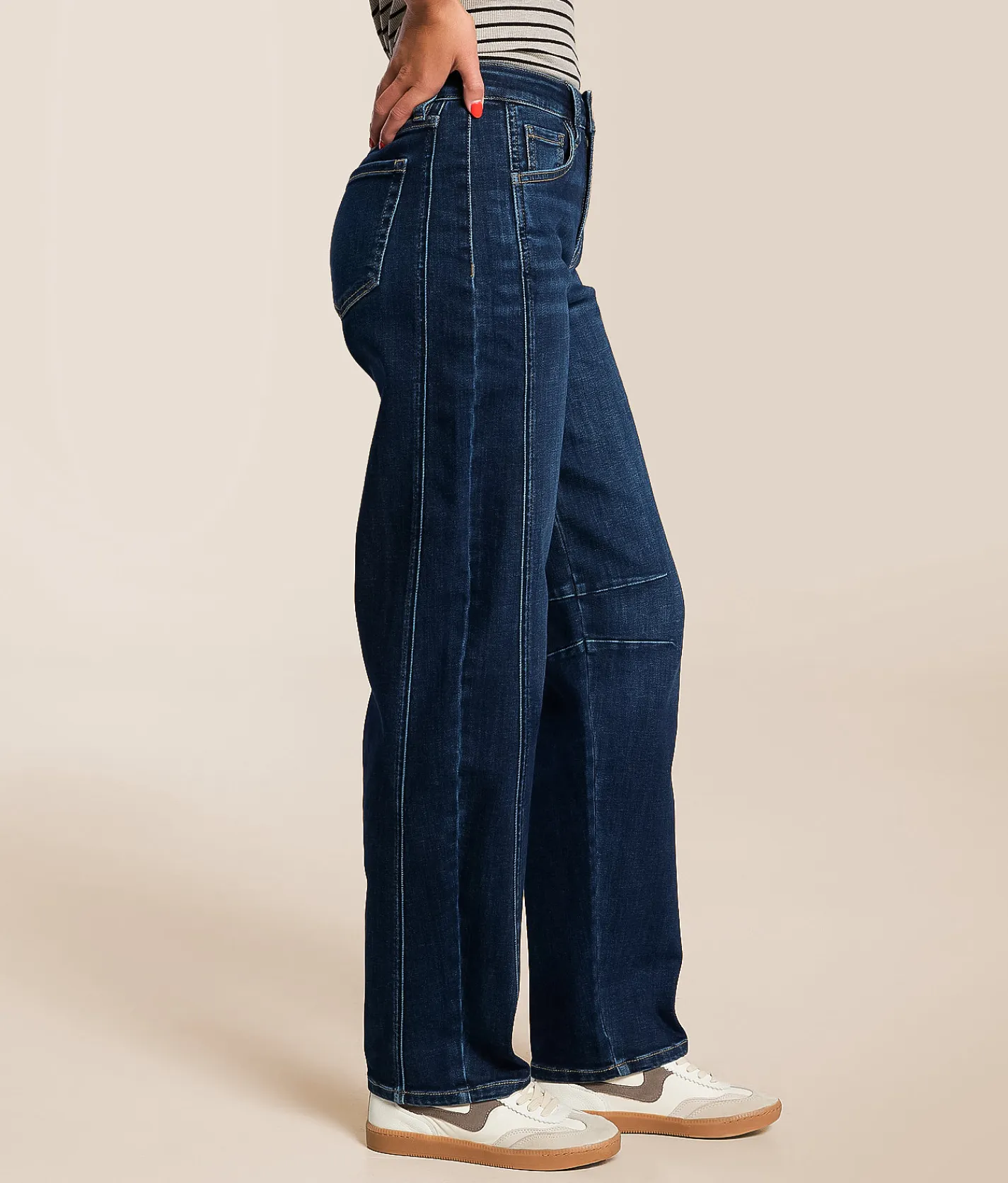 VERVET by Flying Monkey Kate High Rise Barrel Stretch Jean Luminosity Best