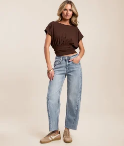 VERVET by Flying Monkey Kate High Rise Barrel Stretch Jean Loftiness