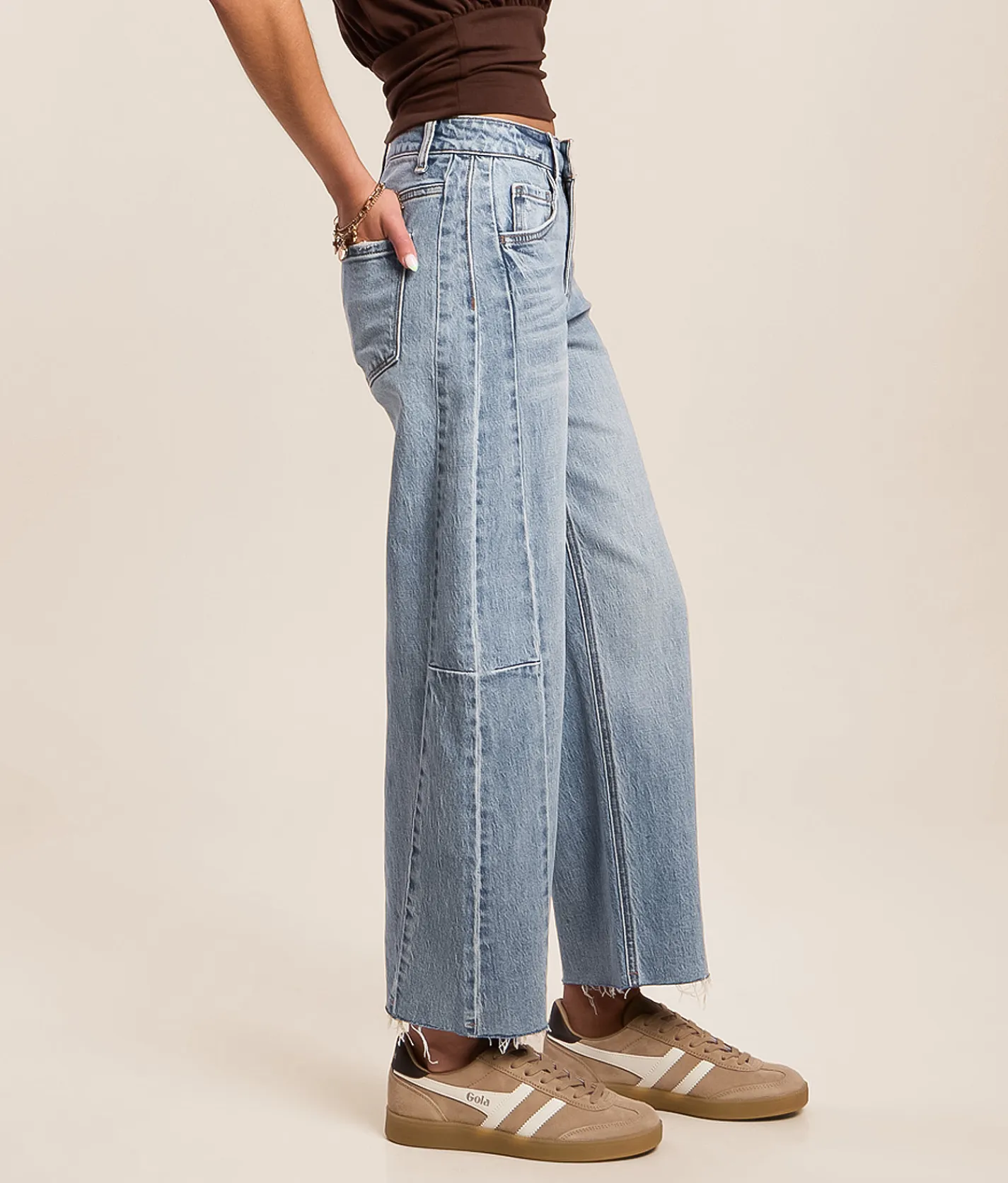 VERVET by Flying Monkey Kate High Rise Barrel Stretch Jean Loftiness