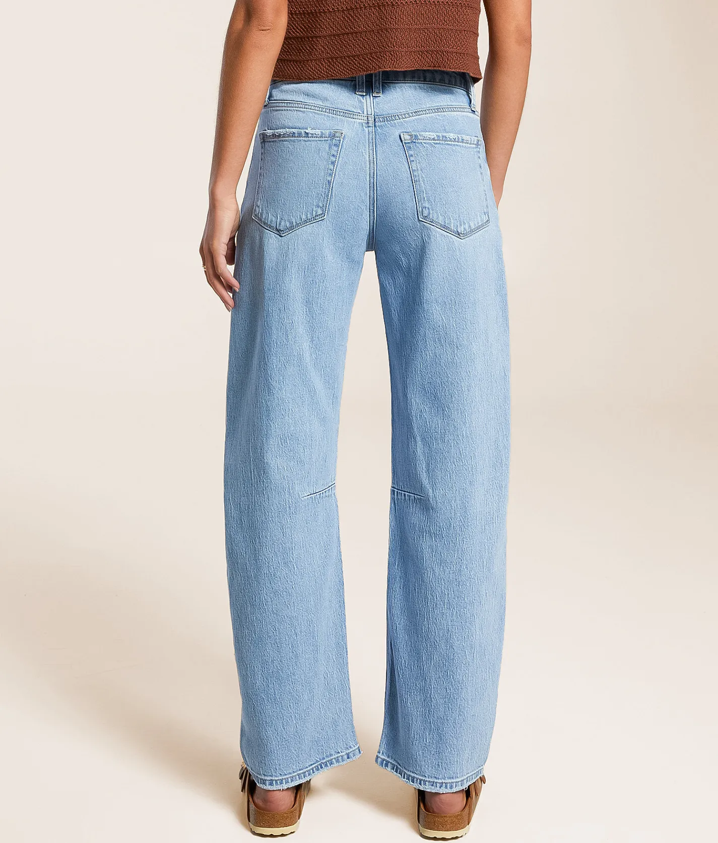 Jeans|Bottoms | VERVET by Flying Monkey Kate High Rise Barrel Stretch Jean Charm