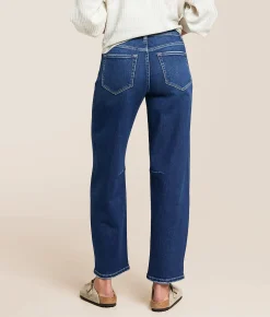 Jeans|Bottoms | VERVET by Flying Monkey Kate High Rise Barrel Stretch Jean Blue Snow