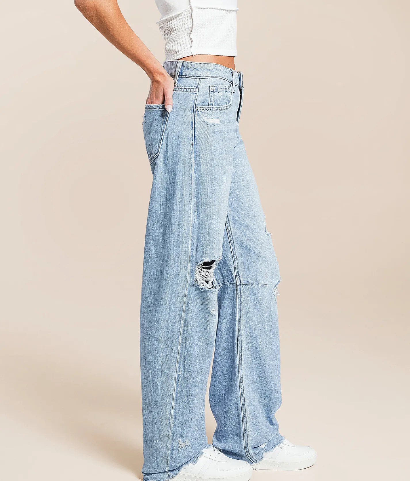 VERVET by Flying Monkey Kate High Rise Barrel Stretch Jean Huzzah Discount