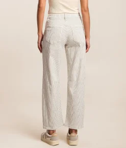 VERVET by Flying Monkey Kate High Rise d Barrel Jean Stripe
