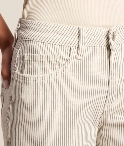 VERVET by Flying Monkey Kate High Rise d Barrel Jean Stripe