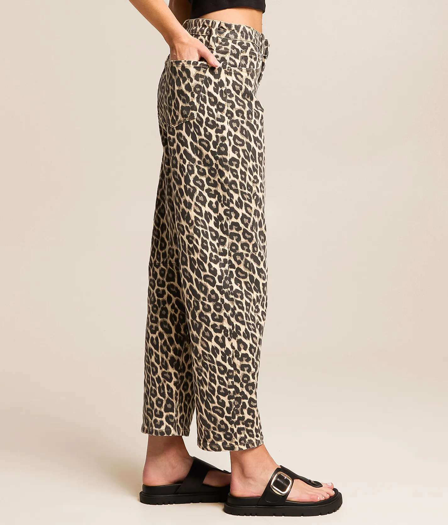 Jeans|Bottoms | VERVET by Flying Monkey Kate Barrel Stretch Jean Leopard