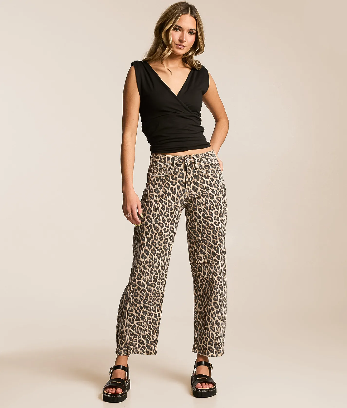 VERVET by Flying Monkey Kate Barrel Stretch Jean Leopard New