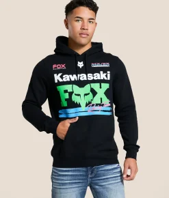 Fox Kawasaki Hooded Sweatshirt Black Outlet
