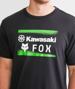 Fox Kawasaki Premium T-Shirt Black Outlet