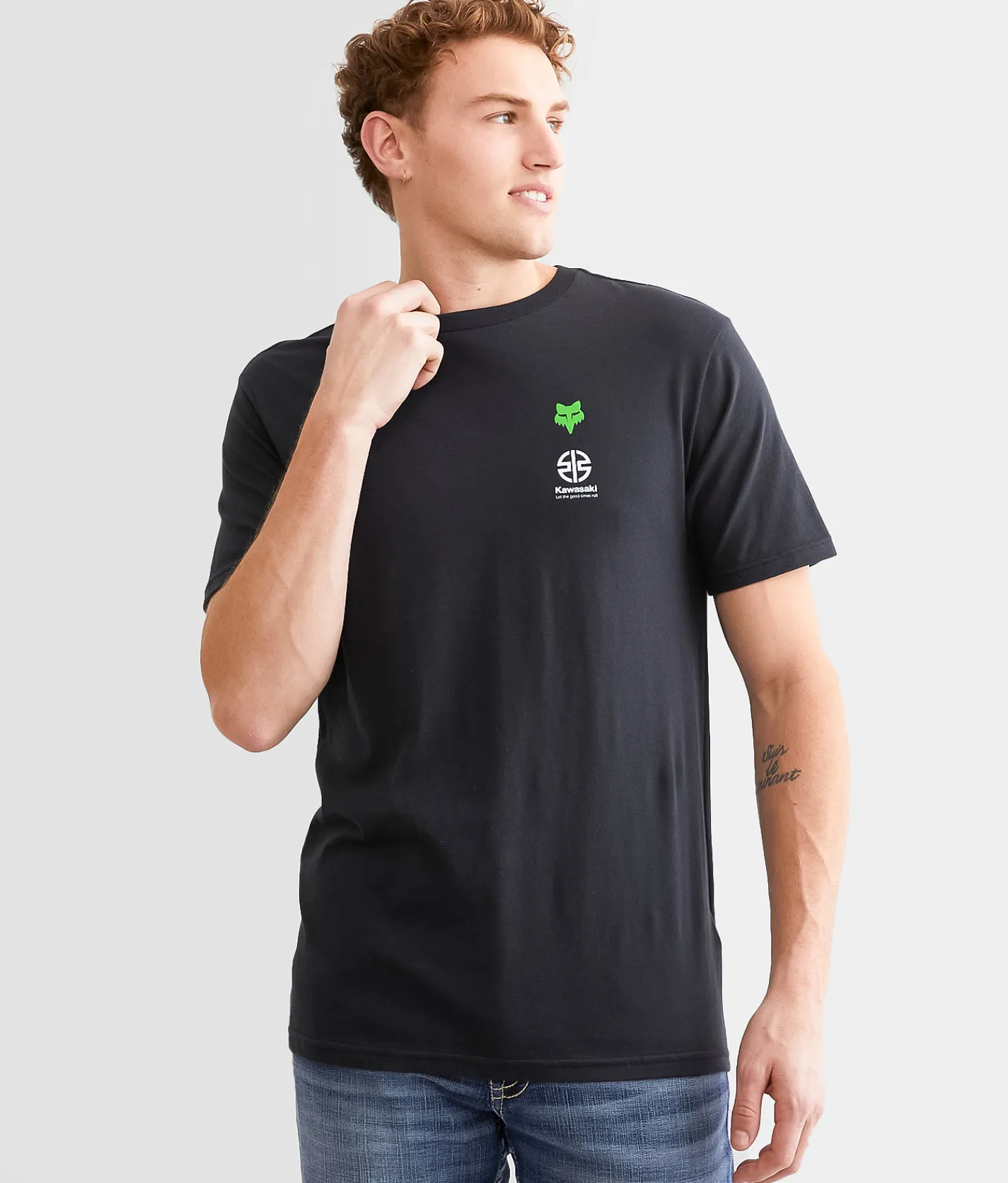 Fox Kawasaki T-Shirt Black New