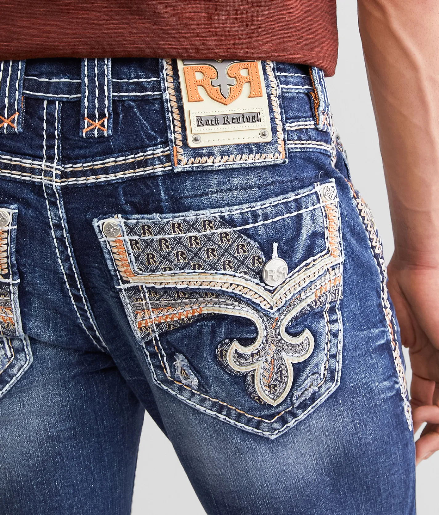 Rock Revival Kayden Slim Straight Stretch Jean Kayden SJ206 Online