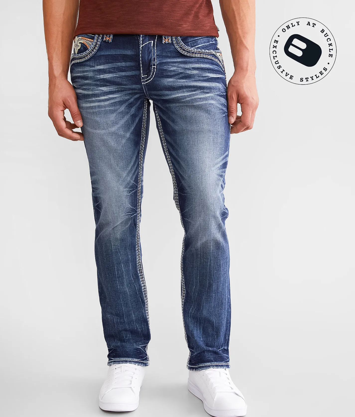 Rock Revival Kayden Slim Straight Stretch Jean Kayden SJ206 Online
