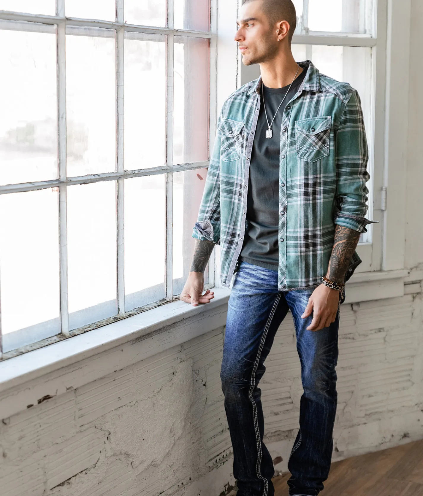 Rock Revival Kayden Slim Straight Stretch Jean Kayden SJ206 Online