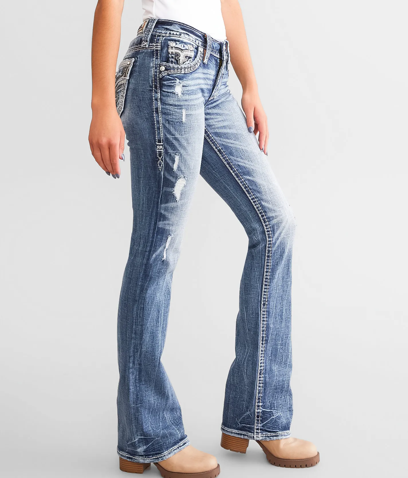 Rock Revival Kaylla Low Rise Boot Stretch Jean Kaylla B207 Best