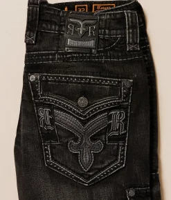 Rock Revival Keegan Relaxed Straight Cargo Stretch Jean Keegan E204 Clearance