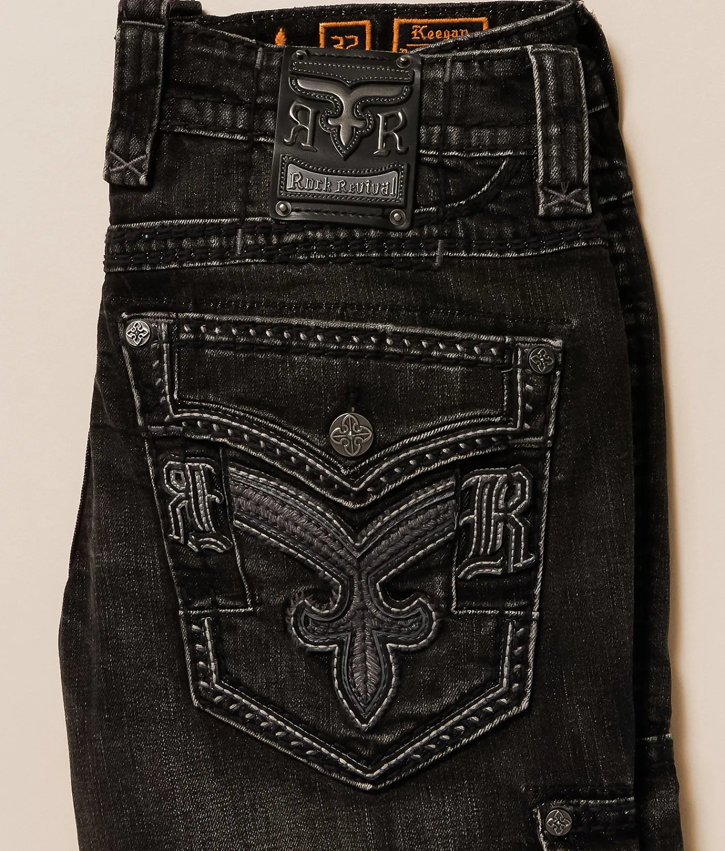 Rock Revival Keegan Relaxed Straight Cargo Stretch Jean Keegan E204 Clearance