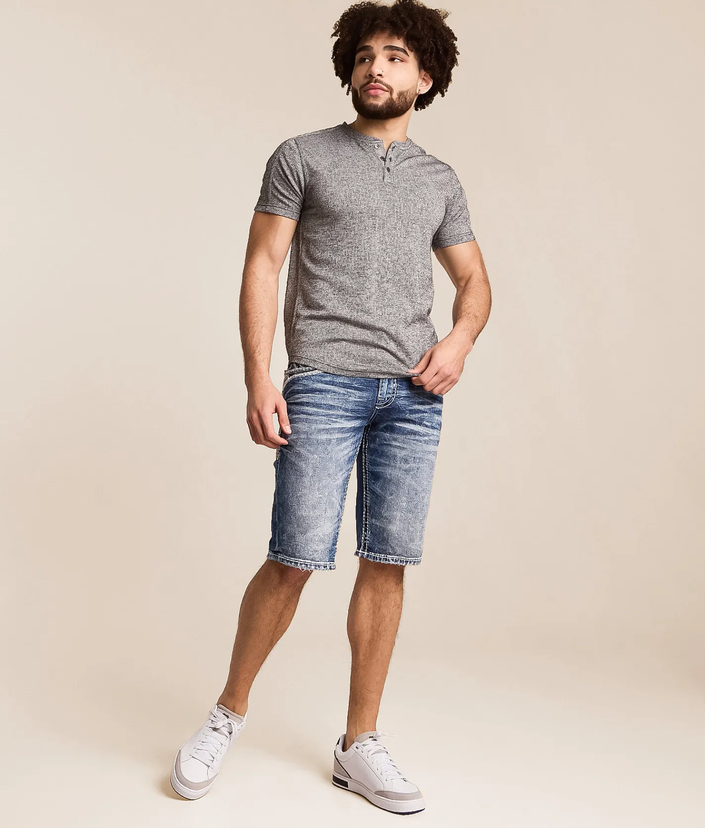Bottoms|Shorts | Rock Revival Keegan Stretch Short Keegan H203