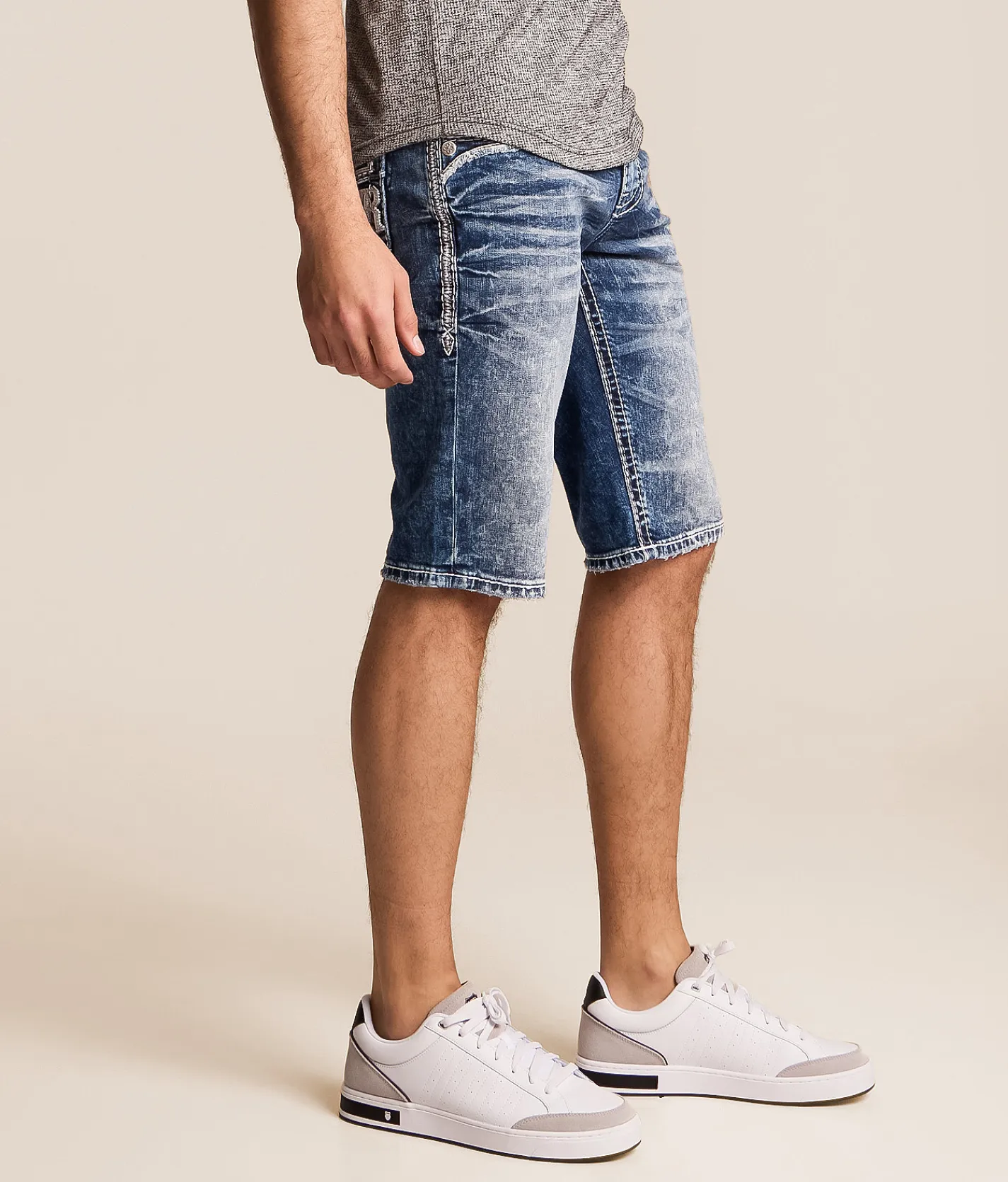 Bottoms|Shorts | Rock Revival Keegan Stretch Short Keegan H203