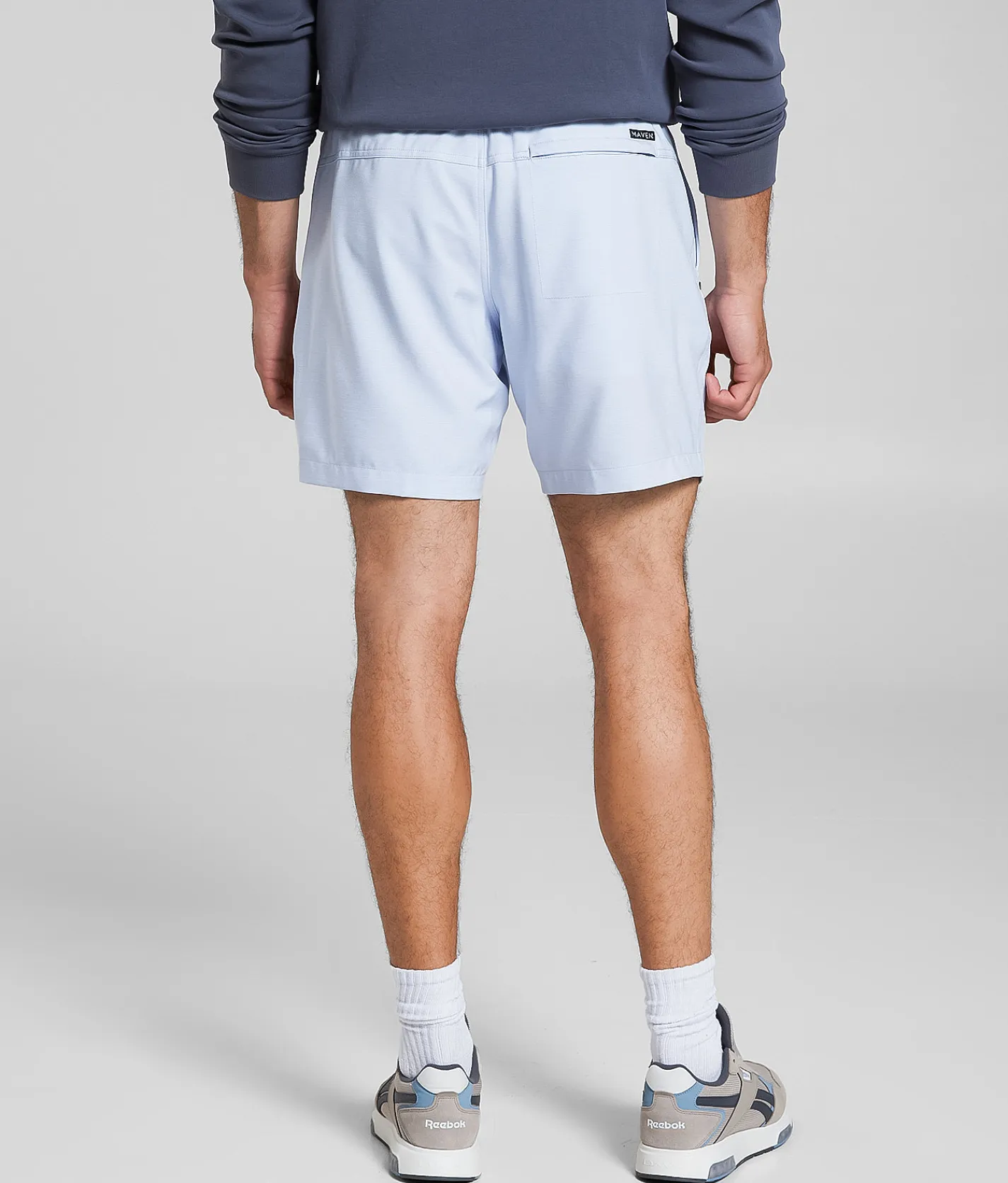 Bottoms|Activewear | Maven Co-op Keel Performance Stretch Short Light Blue