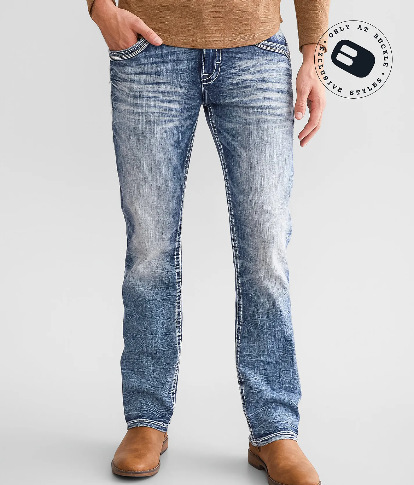 Rock Revival Jeans|Bottoms | Rock Revival Keenan Straight Stretch Jean Keenan J206