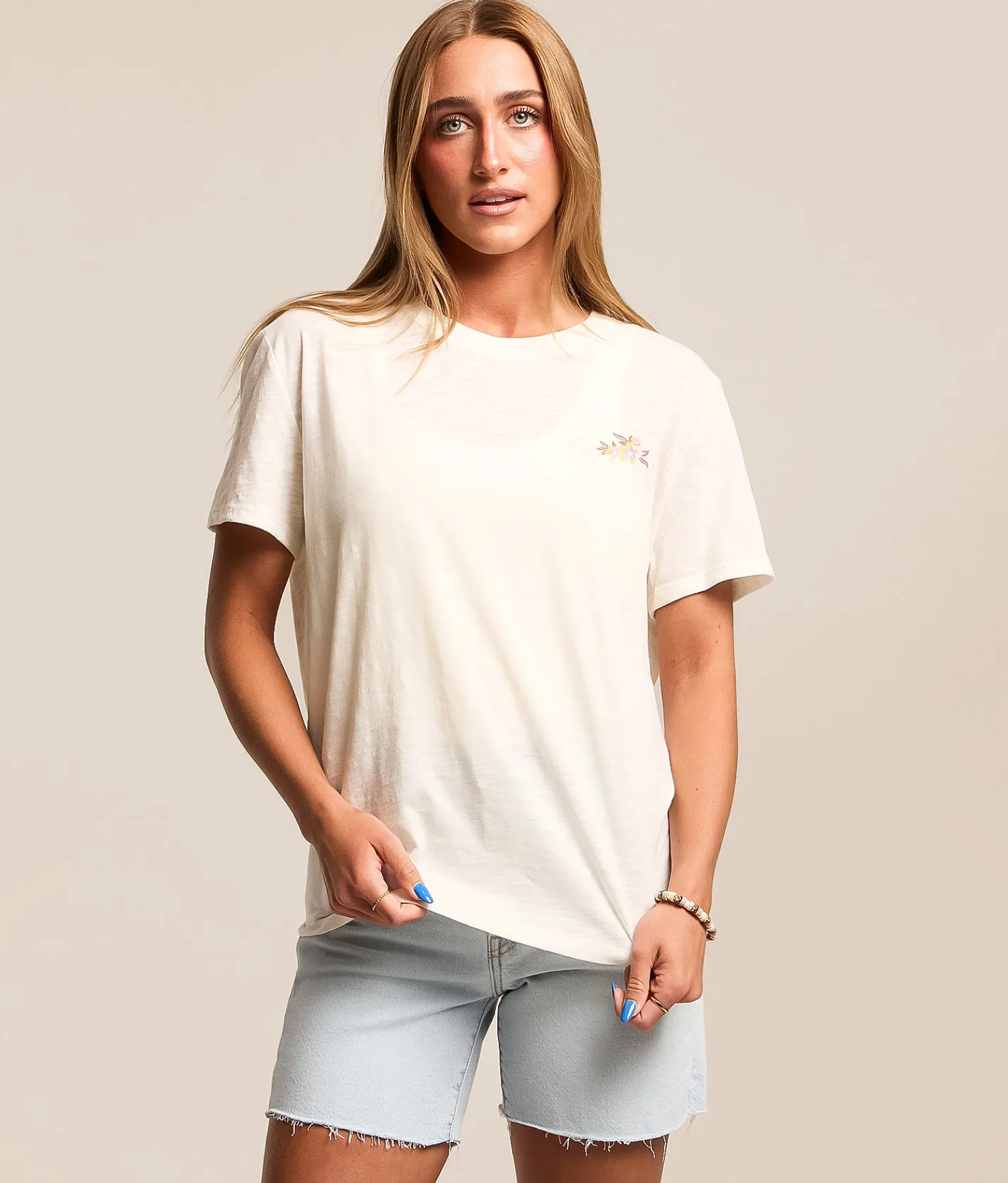 Salt Life Keep Palm T-Shirt Cream Hot