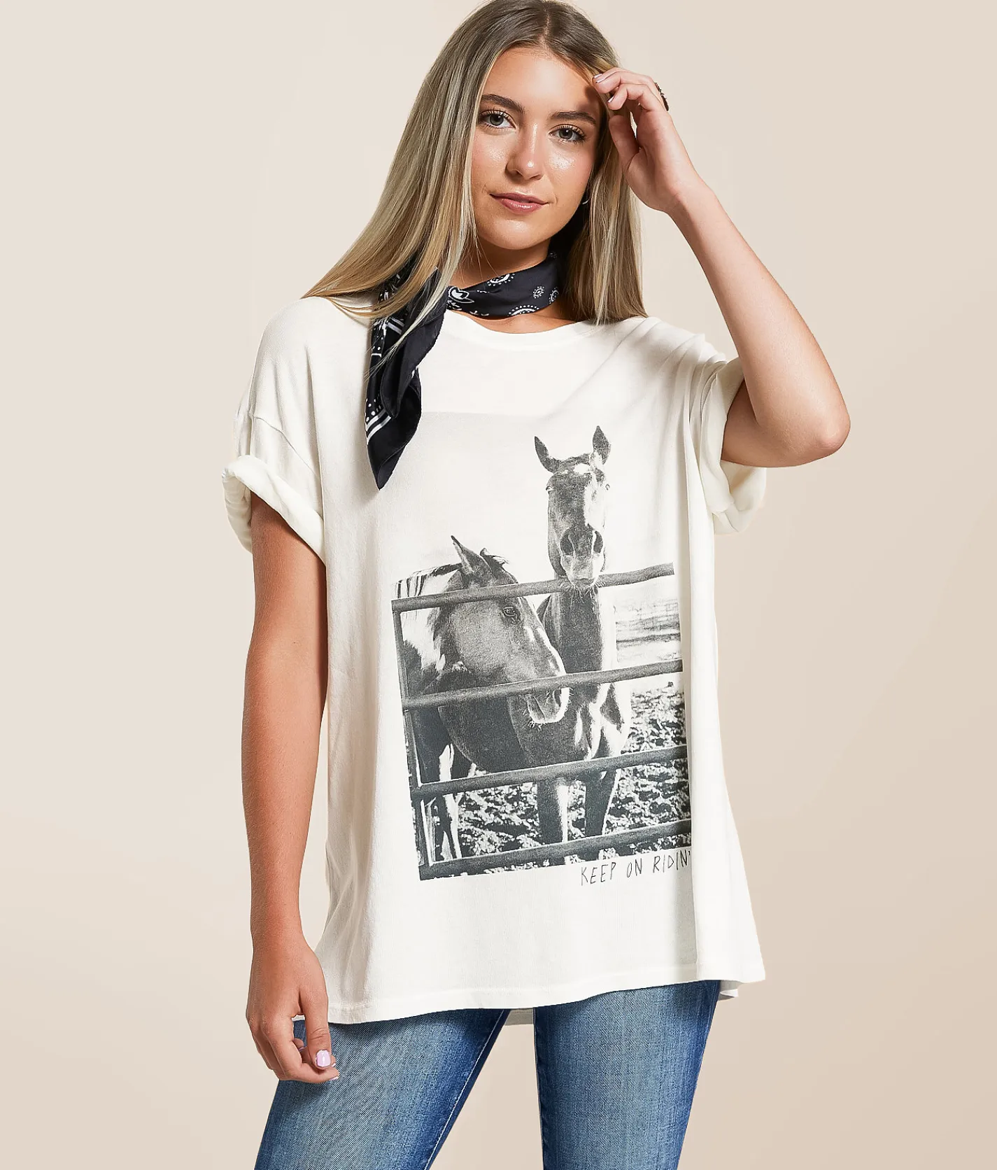 Tops | Z Supply Keep Ridin' Socal T-Shirt Sea Salt