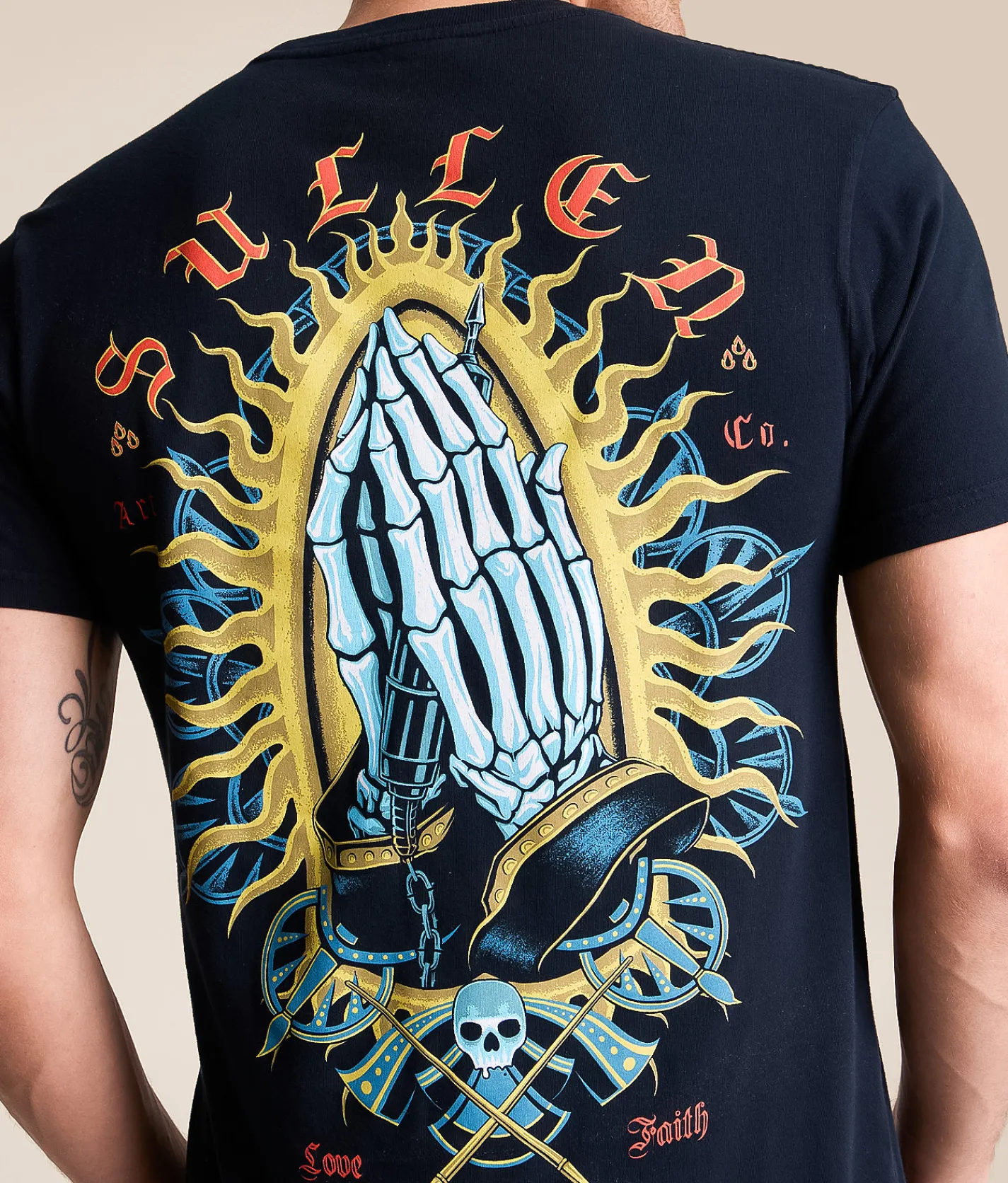 Tops | Sullen Keep The Faith T-Shirt Obsidian