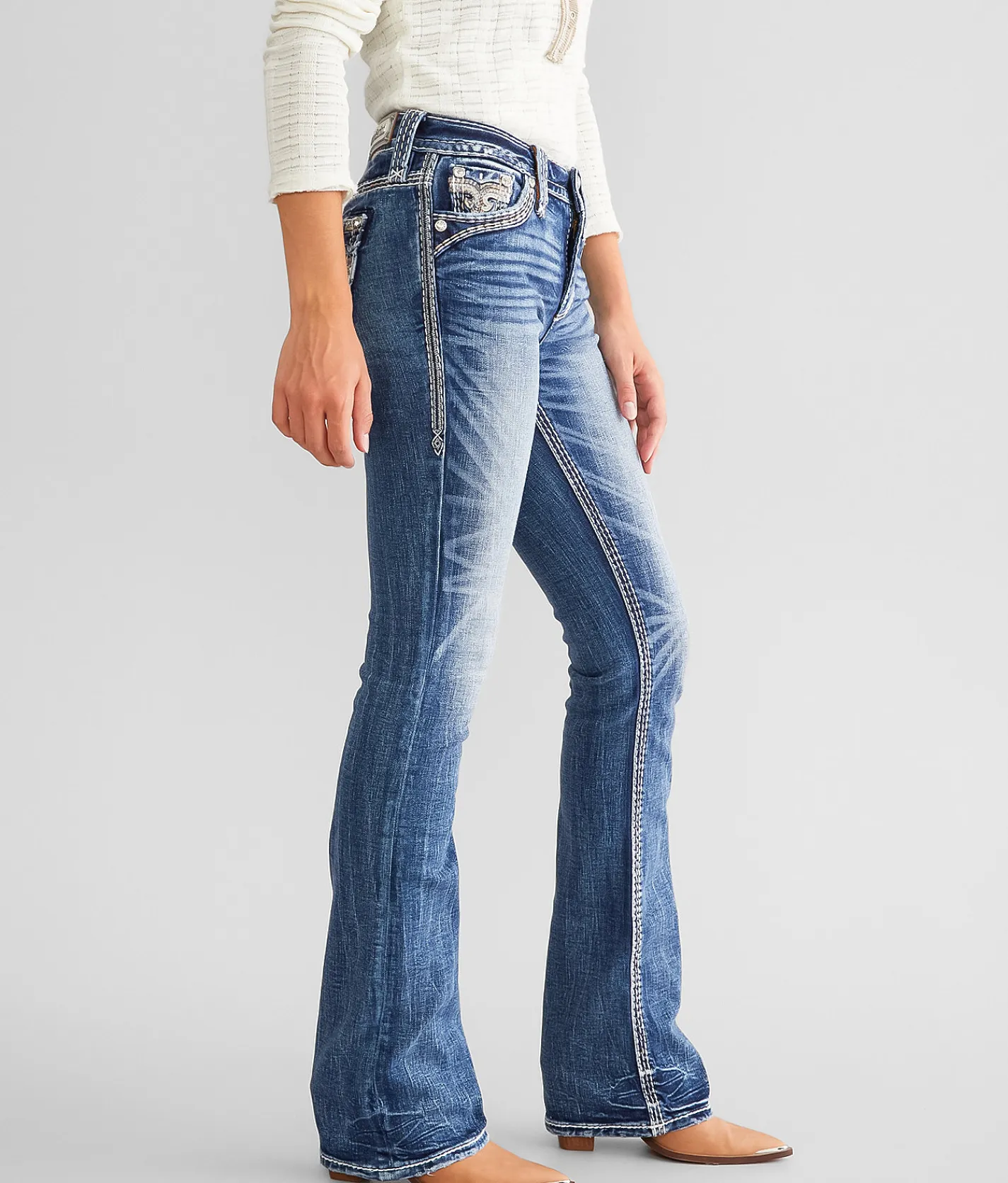 Jeans|Bottoms | Rock Revival Kelcie Mid-Rise Boot Stretch Jean Kelcie MB209
