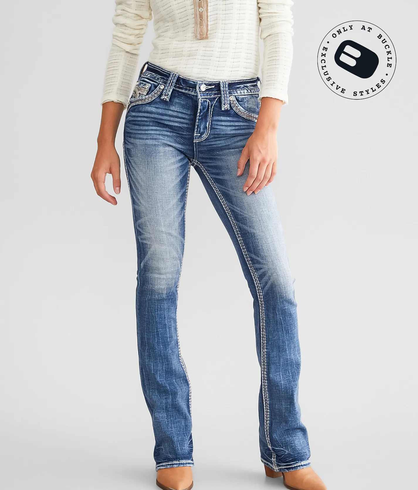 Jeans|Bottoms | Rock Revival Kelcie Mid-Rise Boot Stretch Jean Kelcie MB209
