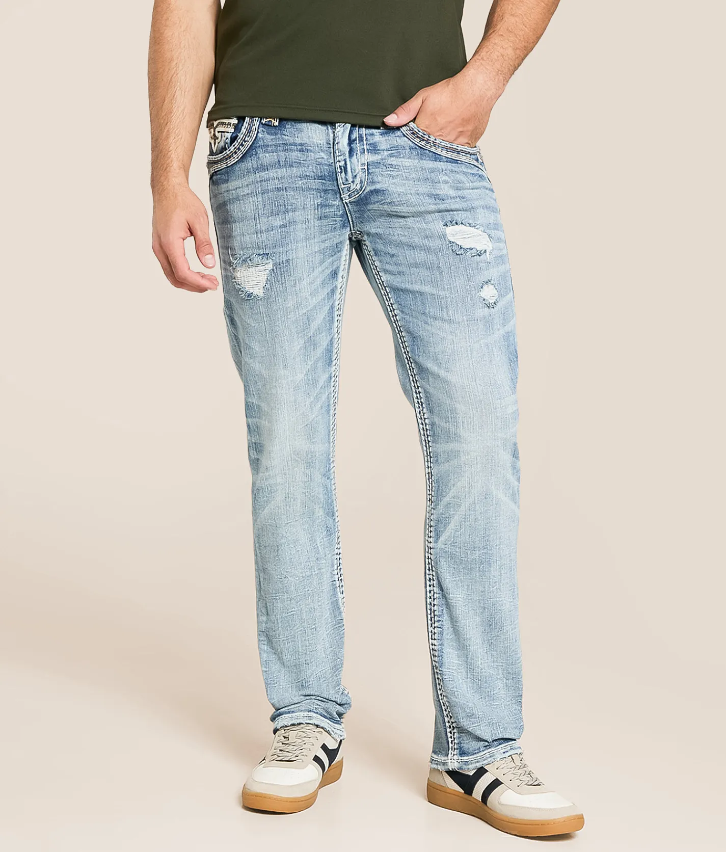 Rock Revival Kelem Straight Stretch Jean Kelem J200 Outlet